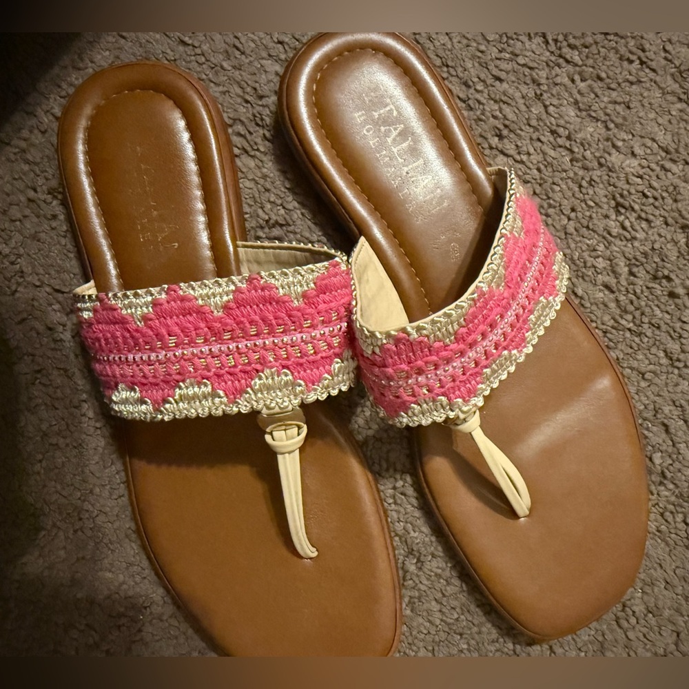 pink sandals very comfortable worn once size 8